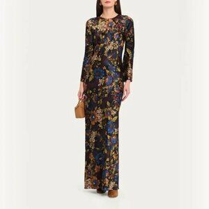 Veronica Beard Gemma Floral Silk-Blend Dress
